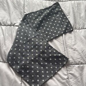 Gray Thin Polka Dot Infinity Scarf
